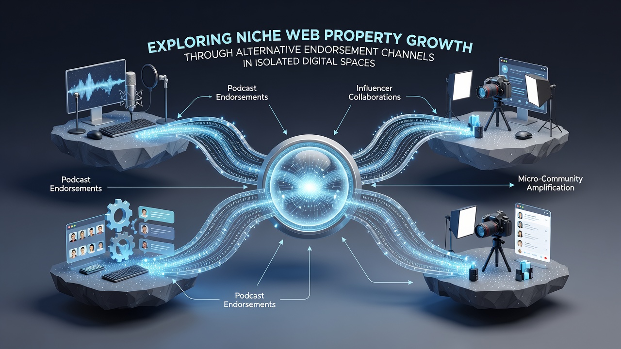 Exploring Niche Web Property Growth Through Alternative Endorsement Channels in Isolated Digital Spaces